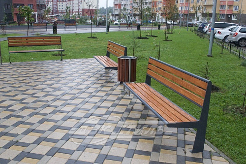 Скамейка стальная «Ло».  �5